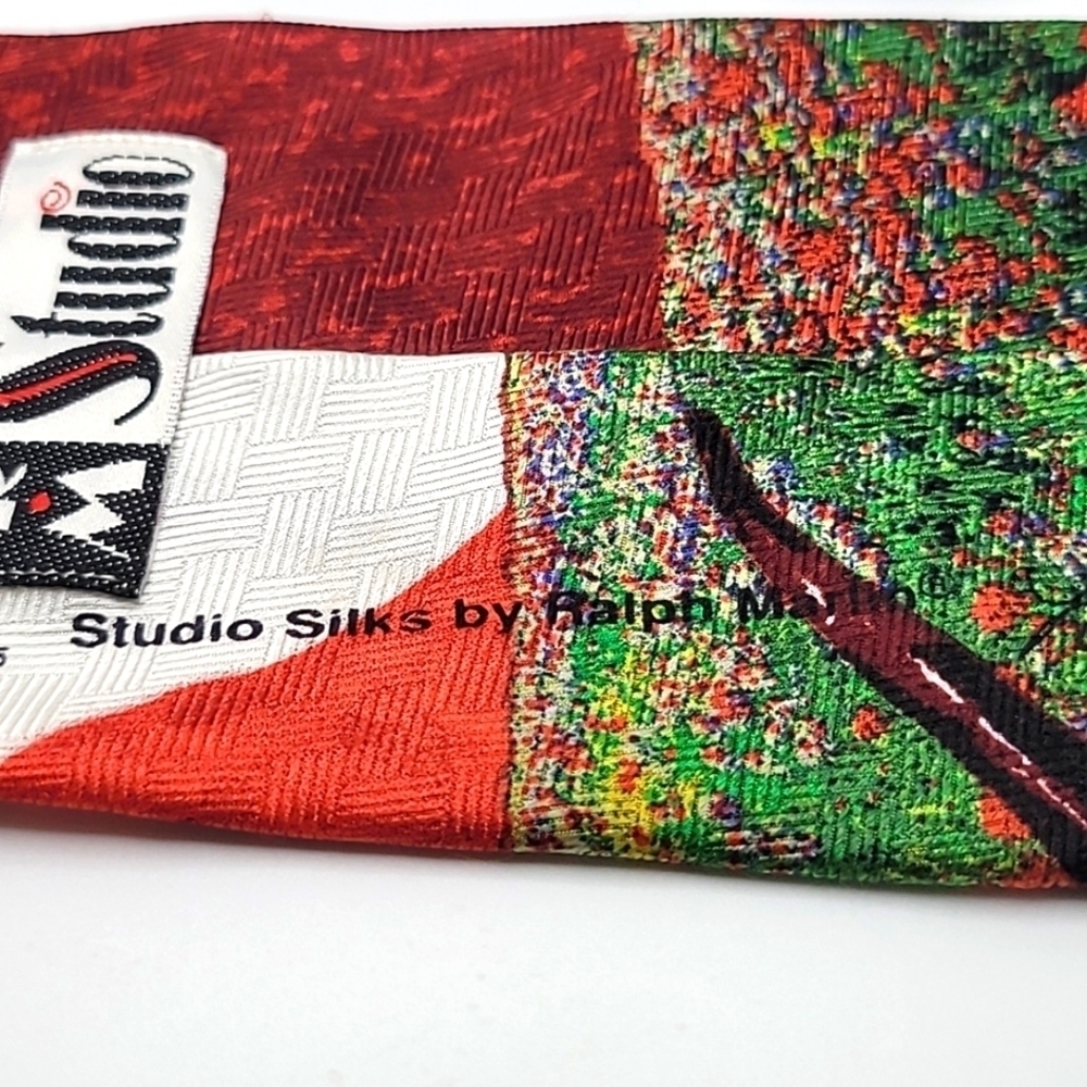 100% Silk Texas Cactus Blossoms 1997 Men's Tie Vintage - Picture 7 of 8